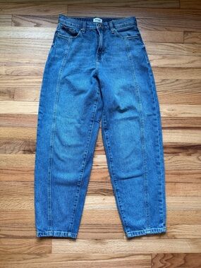 Kensie Women’s High-Rise Cropped Barrel Jeans Size 4/27